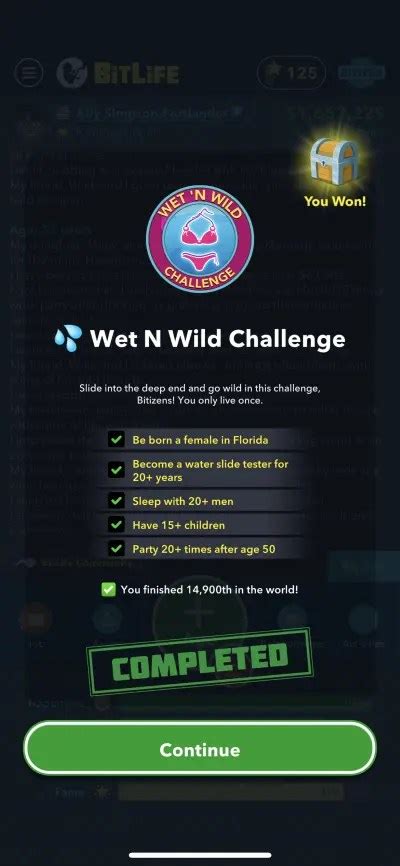 BitLife Wet N Wild Challenge Guide: How to Complete .